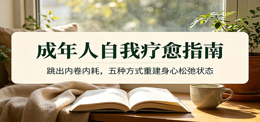 成年人自我疗愈指南：跳出内卷内耗，五种方式重建身心松弛状态-云讯网创