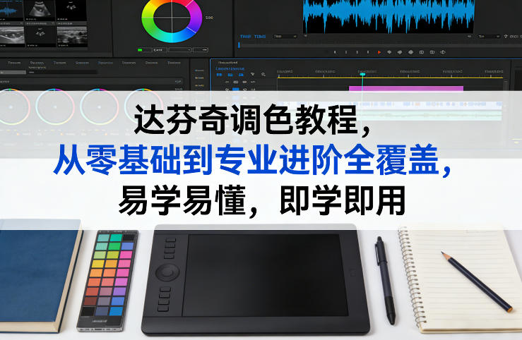 达芬奇调色教程，从零基础到专业进阶全覆盖，易学易懂，即学即用-云讯网创