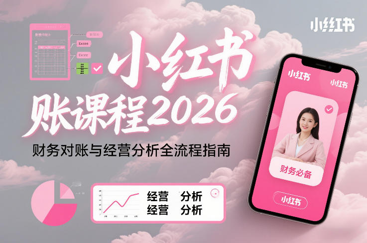 小红书对账课程2026，财务对账与经营分析全流程指南-云讯网创