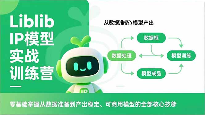 Liblib IP模型实战训练营，零基础掌握从数据准备到产出稳定、可商用模型的全部核心技能-云讯网创