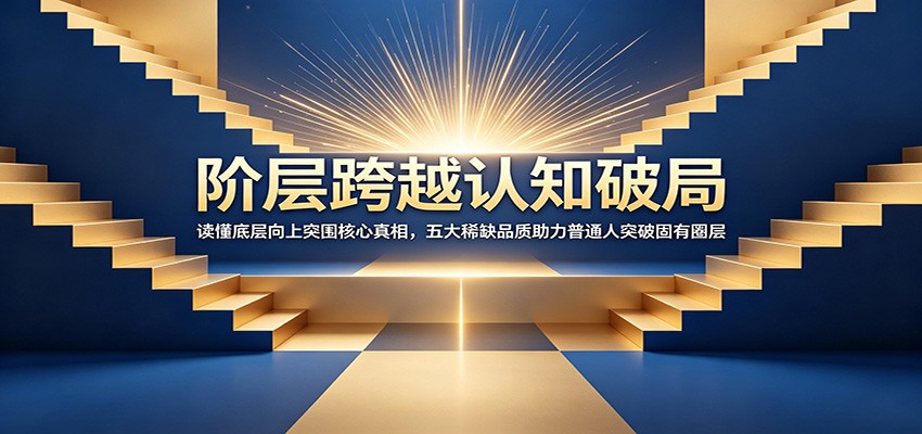 阶层跨越认知破局：读懂底层向上突围核心真相，五大稀缺品质助力普通人突破固有圈层-云讯网创