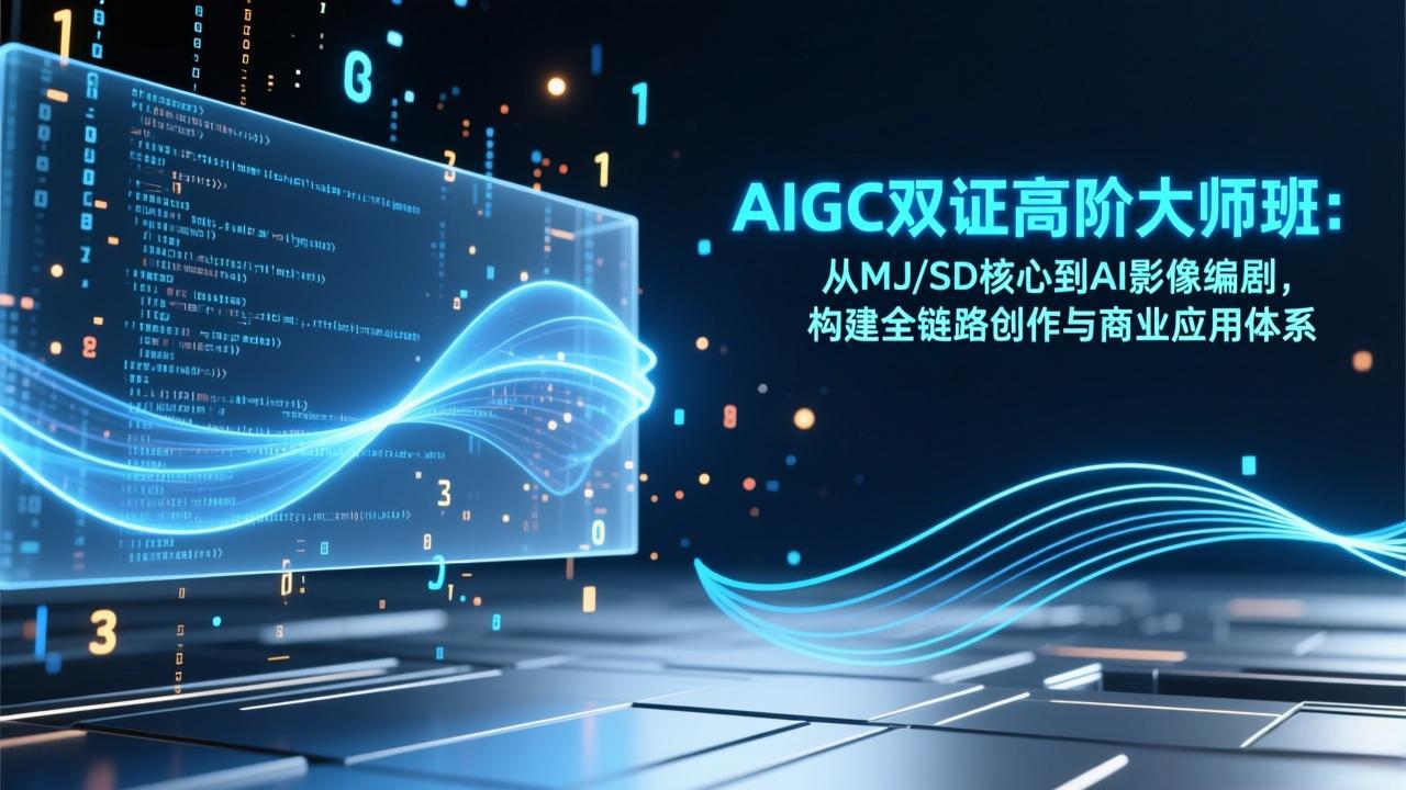 AIGC双证高阶大师班：从MJ/SD核心到AI影像编剧，构建全链路创作与商业应用体系-云讯网创