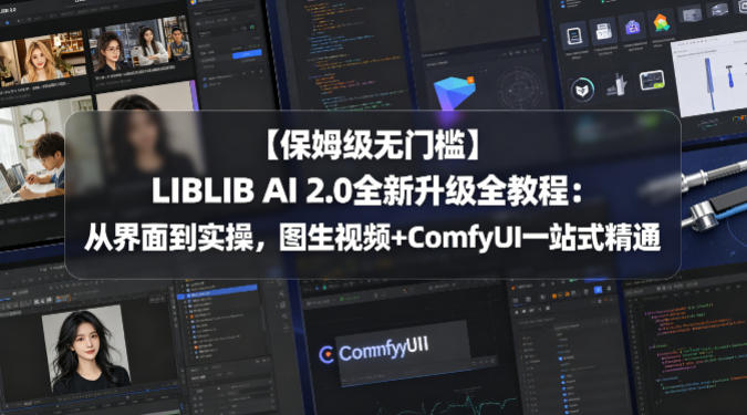 【保姆级无门槛】LIBLIB AI 2.0全新升级全教程：从界面到实操，图生视频+ComfyUI一站式精通-云讯网创