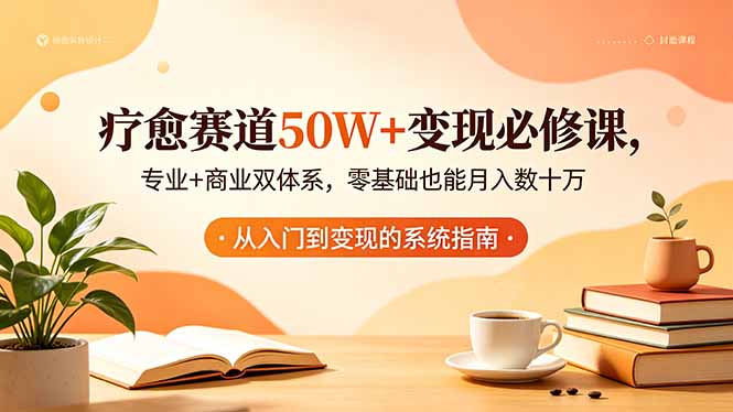 疗愈赛道50W+变现必修课，专业+商业双体系，零基础也能月入数十万-云讯网创