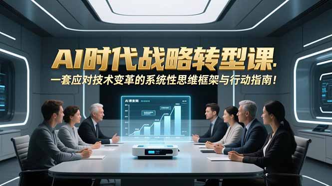 AI时代战略转型课：一套应对技术变革的系统性思维框架与行动指南！-云讯网创